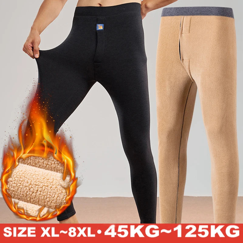 Men's Fleece Thermal Underwear – Warm Base-Layer Pants