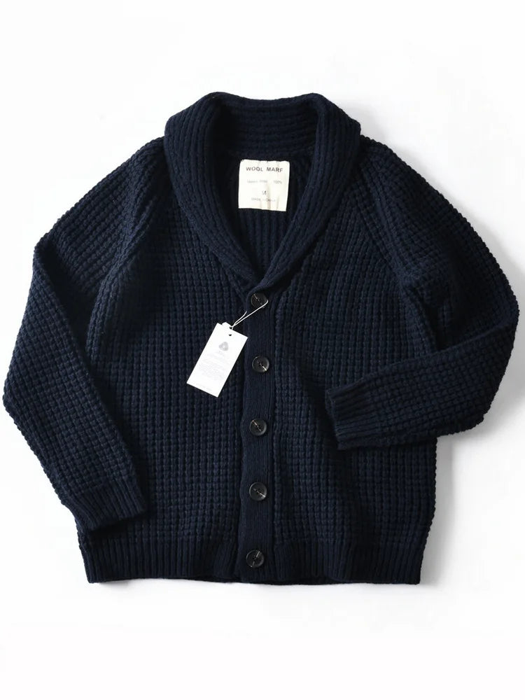 Shawl-Collar Chunky Cardigan