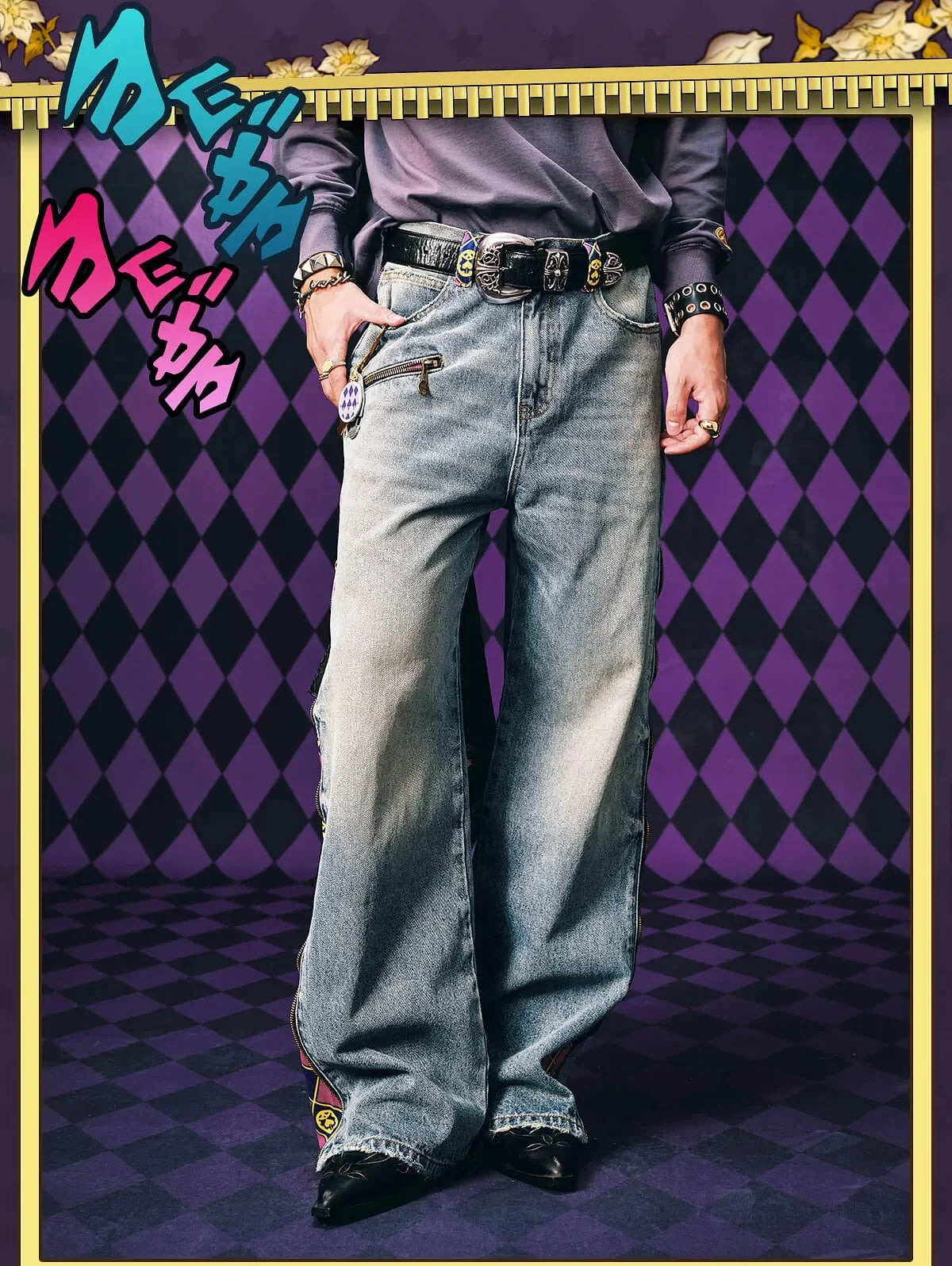 Wide-Leg Baggy Jeans