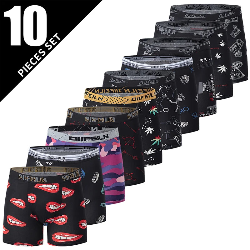 Men's Boxer Briefs – Elastic-Waist Multipack Underwear