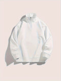 Quarter-Zip Knit Pullover Sweater