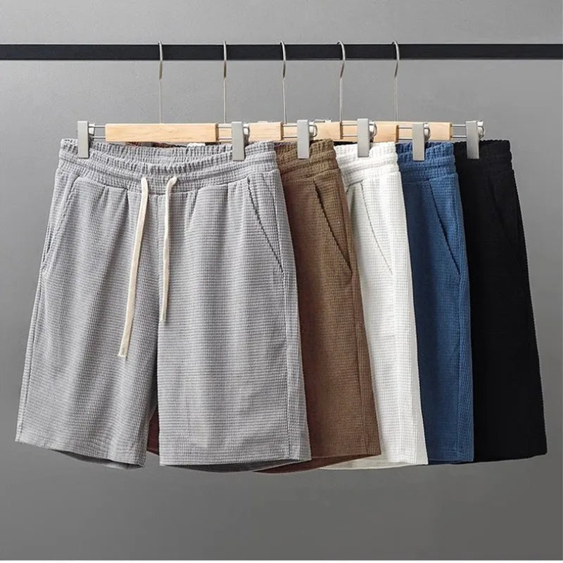 Men's Waffle Drawstring Shorts