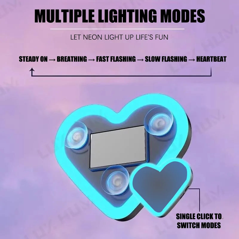 LED Heart Car Light wireless