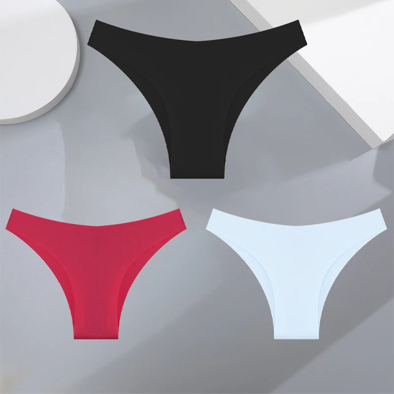 Women's Seamless Bikini Briefs – 3-Pack Ultra-Thin