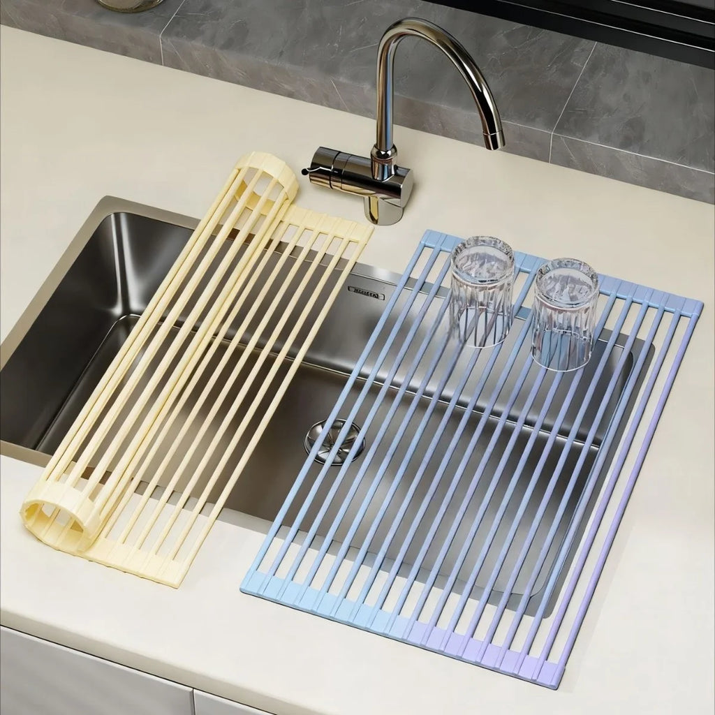 Roll-Up Over-Sink Dish Drying Rack