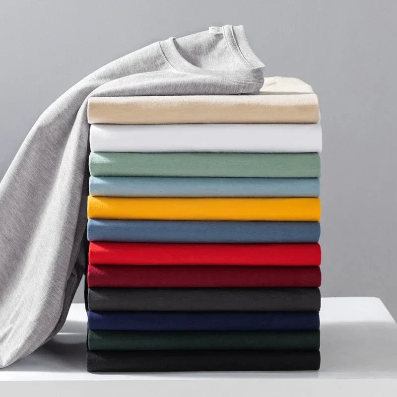 Long-sleeve tee folded colors