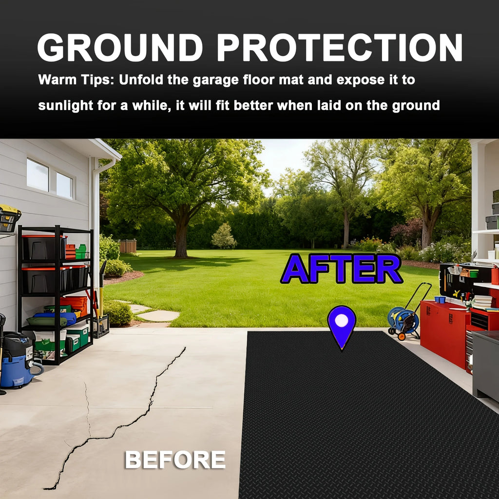 Garage Floor Mat – Heavy-Duty Non-Slip PVC Roll