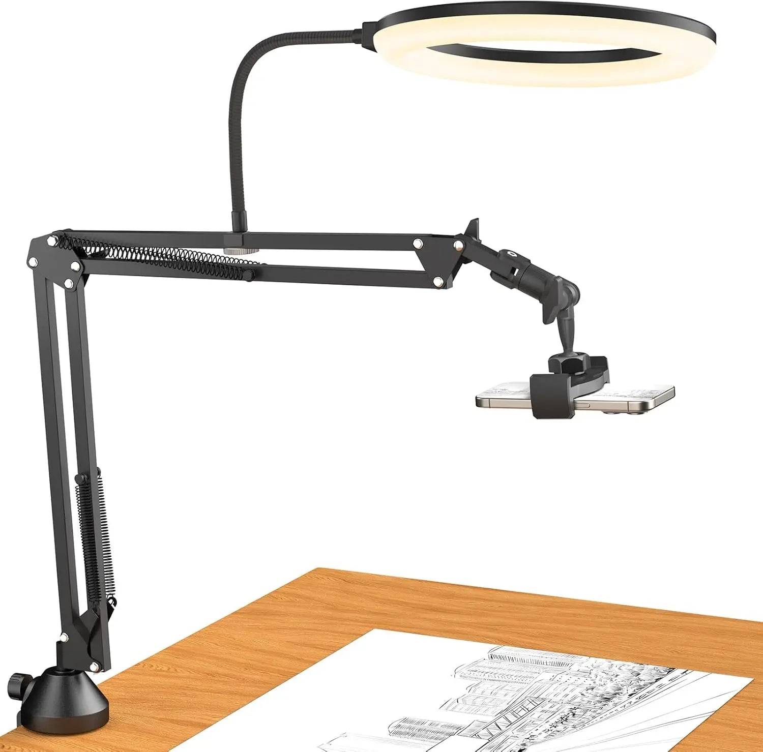 Phone Tripod with Ring Light