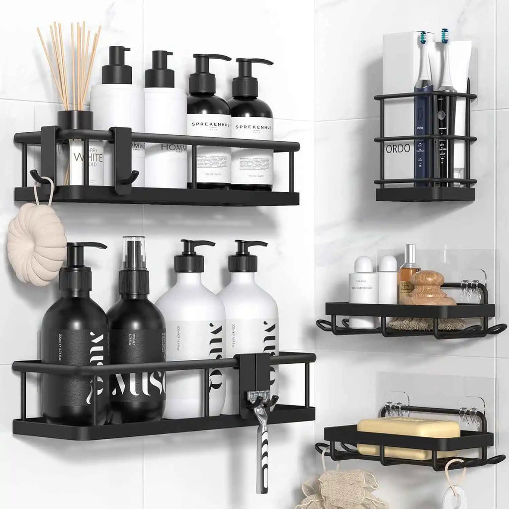 No-Drill Adhesive Shower Caddy Shelf