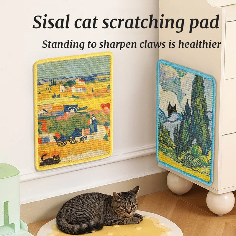 Wall-Mounted Cat Scratcher