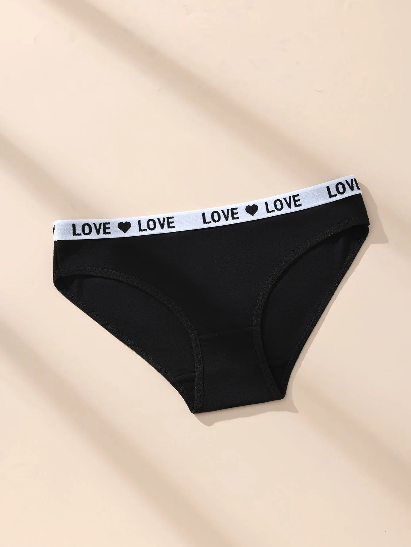 7Pcs/Set Sexy Women Panties Cotton Panty Black Underpants Letter Girls Briefs Breathable Underpants Plus Size Female Lingerie