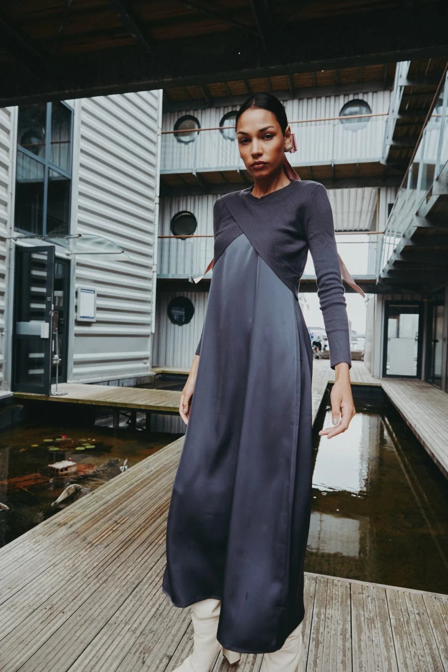 Layered maxi two-piece