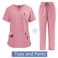 Women's Scrubs Set – Nursing Uniform Top & Pants