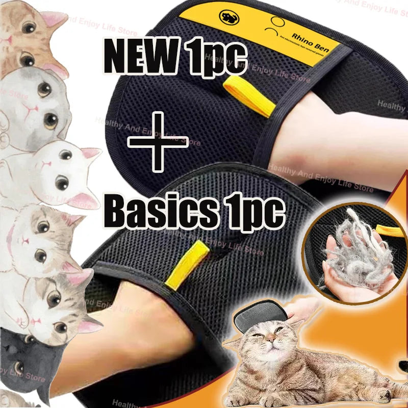 Pet grooming and deshedding glove