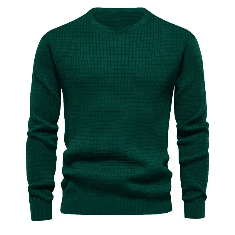 Men's Crewneck Sweatshirt – Solid Casual Pullover