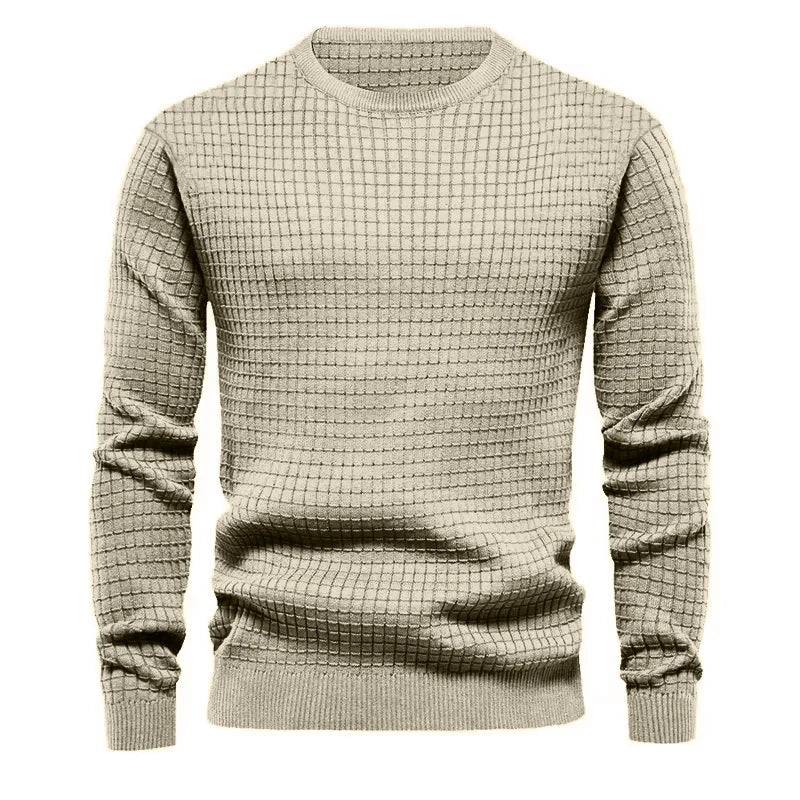 Men's Crewneck Sweatshirt – Solid Casual Pullover