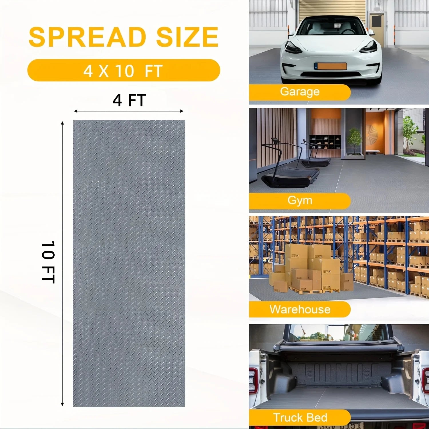 Garage Floor Mat – Heavy-Duty Non-Slip PVC Roll