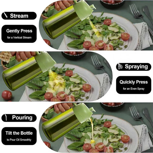 2-in-1 Cooking Oil Sprayer & Dispenser Bottle
