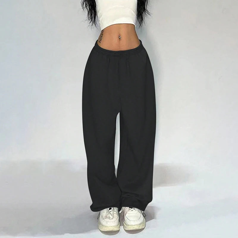 Women's Wide-Leg Pants – Loose Casual Straight Fit