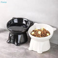 Elevated Tilted Slow-Feeder Pet Bowl