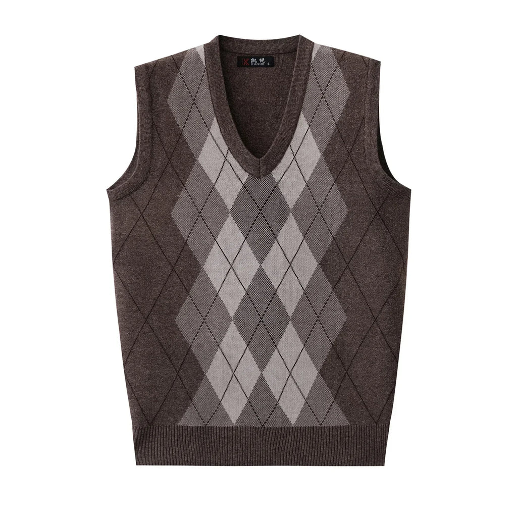 Argyle Knit Sweater Vest
