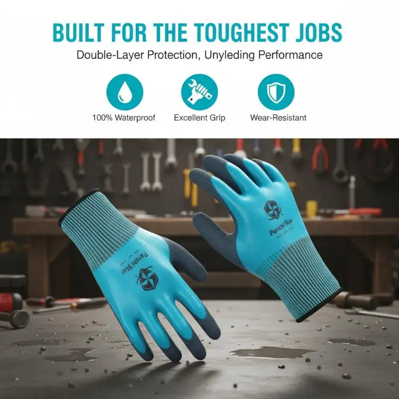 Nitrile-Coated Work Gloves – Garden & Repair Grip