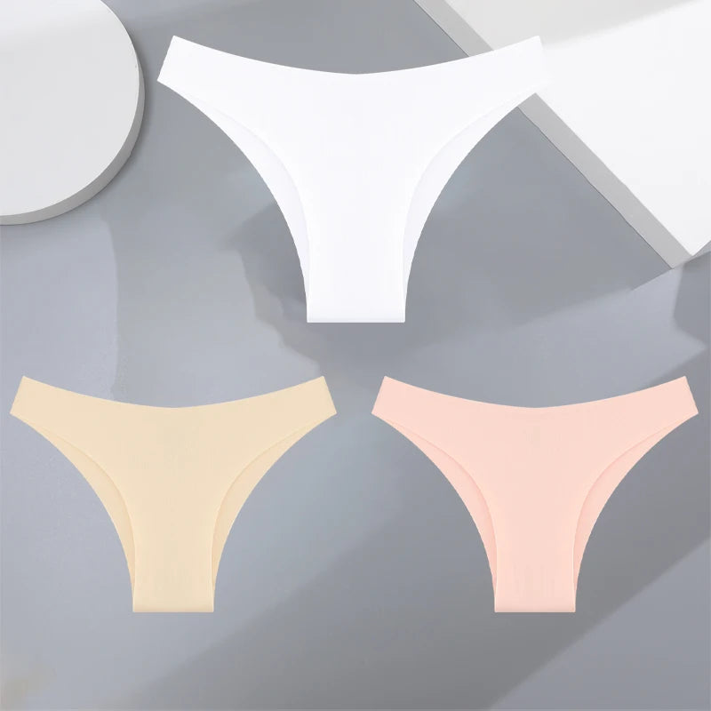 Women's Seamless Bikini Briefs – 3-Pack Ultra-Thin