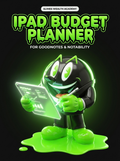 Slime iPad Budget Planner — Undated Digital Budget Planner for GoodNotes