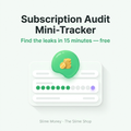 Subscription Audit Mini-Tracker — free download cover